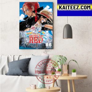 One Piece Film Red Decorations Poster Canvas