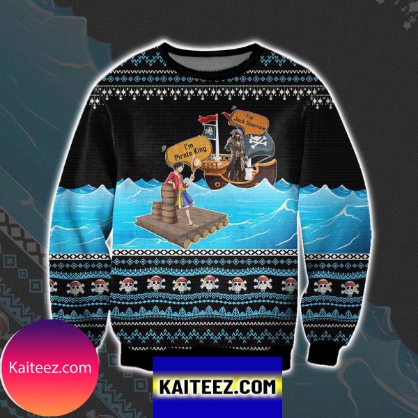One Piece X Pirates Of Caribbean Christmas Ugly Sweater
