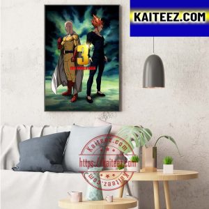 One Punch Man Season 3 Official Poster Art Decor Poster Canvas