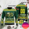 Oregon Ducks Custom Name &amp Number Personalized Christmas Ugly Sweater