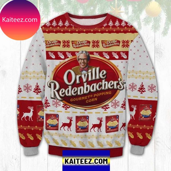 Orville Redenbacher Popcorn 3D Christmas Ugly Sweater