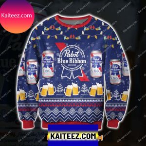Pabst Blue Ribbon Beer 3d All Over Print Christmas Ugly  Sweater