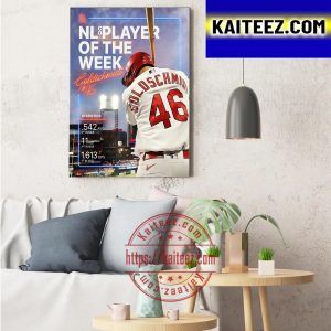 Paul Goldschmidt St Louis Cardinals NL Player Of The Week ArtDecor Poster Canvas