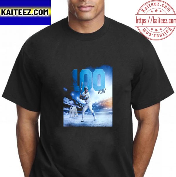 Pete Alonso 100 RBI In New York Mets Vintage T-Shirt