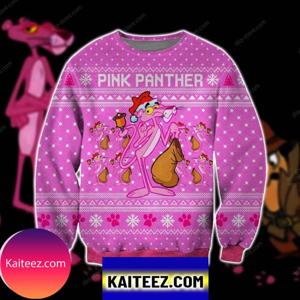 Pink Panther Knitting Pattern 3d Print  Christmas Ugly Sweater