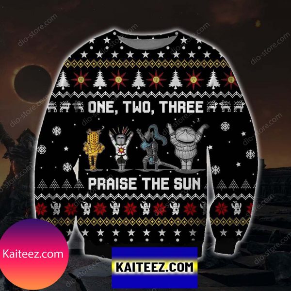 Praise The Sun Knitting Pattern 3d Print Christmas Ugly Sweater