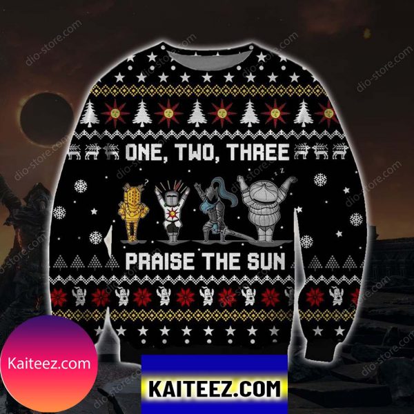 Praise The Sun Knitting Pattern 3d Print Christmas Ugly Sweater