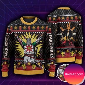 Praise The Sun With Bonfire Christmas Ugly Sweater
