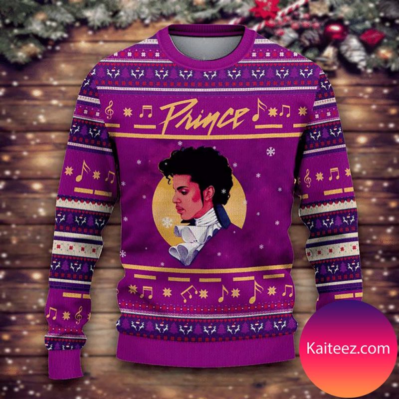 Prince Christmas Ugly Sweater Kaiteez