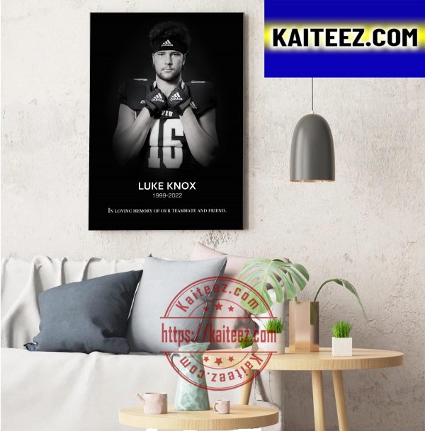 RIP Luke Knox 1999 2022 Thank You For The Memories Decor Poster Canvas