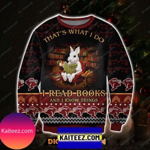 Rabbit That’s What I Do 3d Print Christmas Ugly Sweater