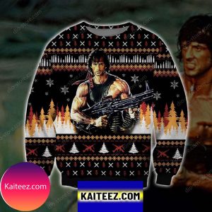 Rambo Knitting Pattern 3d Print  Christmas Ugly Sweater