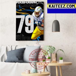 Rashawn Slater Is The NFL Top 100 Art Decor Poster Canvas