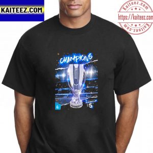 Real Madrid Champions 5th UEFA Super Cup Vintage T-Shirt