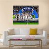 Real Madrid Win The 2022 UEFA Super Cup Art Decor Poster Canvas