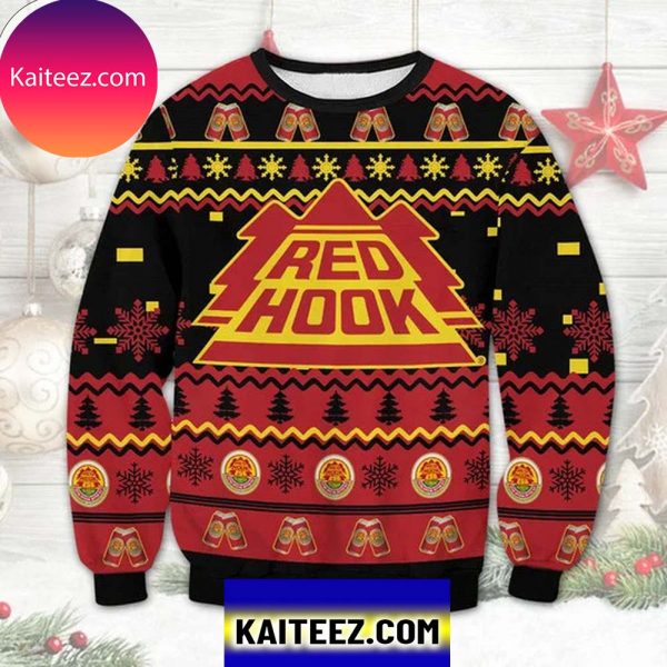 Red Hook Beer 3D Christmas Ugly Sweater