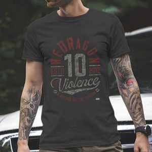 Redragon 10 Years Of Violence AEW Gift T-shirt