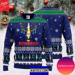 Reinbeer Corona Extra Beer Christmas Ugly Sweater