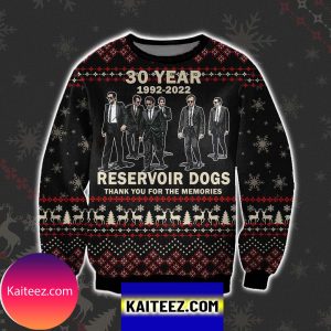 Reservoir Dogs Xmas 30 Years Anniversary  Christmas Ugly Sweater
