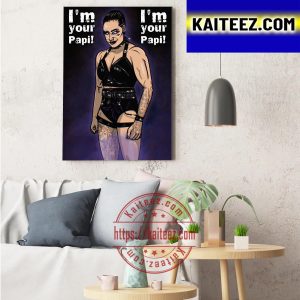 RheaRipley Rhea Is Papi WWE Raw SmackDown Fan Art Decor Poster Canvas