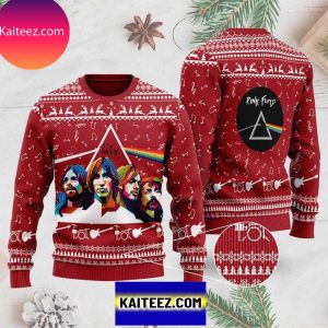 Rock Music Pink Floyd Band Decorated With Their Logo For Rock Fans Christmas Ugly Sweater
