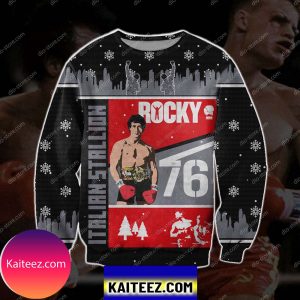 Rocky Balboa 3d Print Christmas Ugly Sweater