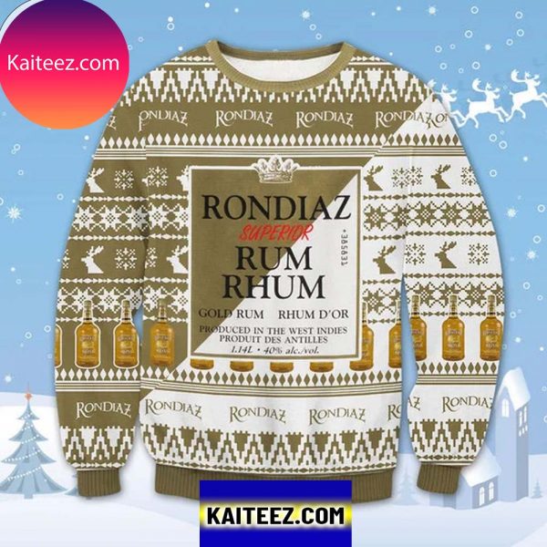 Rondiaz Rum 3D Christmas Ugly Sweater