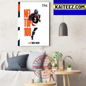 Russell Wilson In The NFL Top 100 Players Of 2022 Art Decor Poster Canvas
