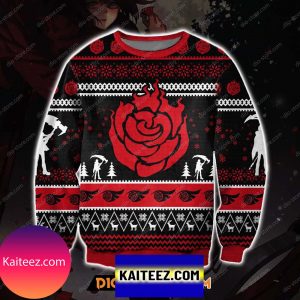 Rwby Ruby Rose 3d Print Christmas Ugly Sweater