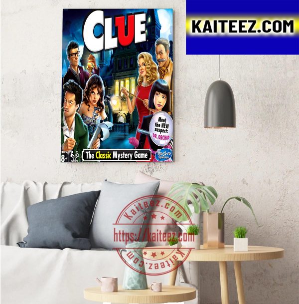 Ryan Reynolds In Clue The Classic Mystery Game Decorations Poster Canvas