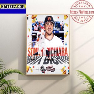 SEC Player of the Year Sonny DiChiara Signed With Rocket City Trash Pandas Wall Decor Poster Canvas