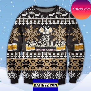 SaThe Macallan Rare Cask 3D Christmas Ugly Sweater