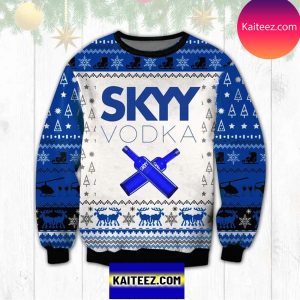 Sample Product Christmas Sweater Skyy Vodka 3D Christmas Ugly Sweater