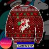 Santassic Park Knitting Pattern 3d Print Christmas Ugly Sweater