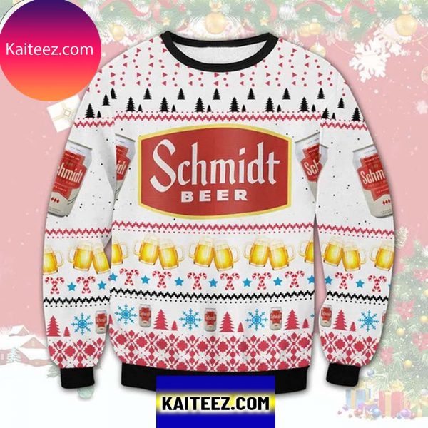 Schmidt Beer 3D Christmas Ugly Sweater