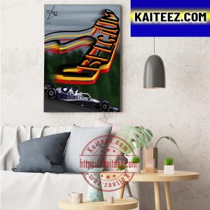 Scuderia AlphaTauri 2022 Belgium GP F1 Spa Francorchamps Decor Poster Canvas