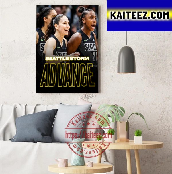 Seattle Storm Are WNBA Semifinals Bound Decor Poster Canvas