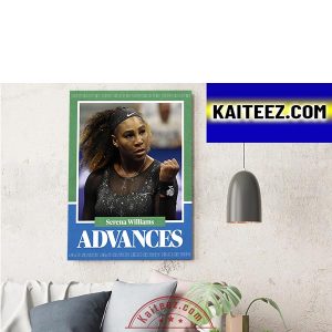 Serena Williams Advances In 2022 US Open Tennis ArtDecor Poster Canvas