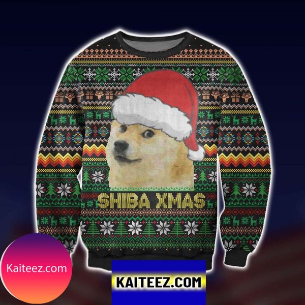 Shiba Dog Meme Xmas Christmas Ugly Sweater