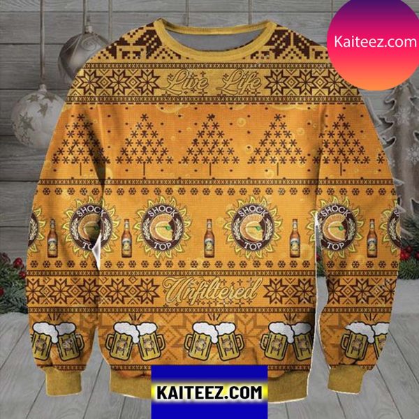 Shock Top Unfiltered 3D Christmas Ugly Sweater
