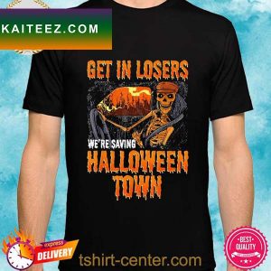 Skeleton we’re saving halloween town halloweentown and chill T-shirt