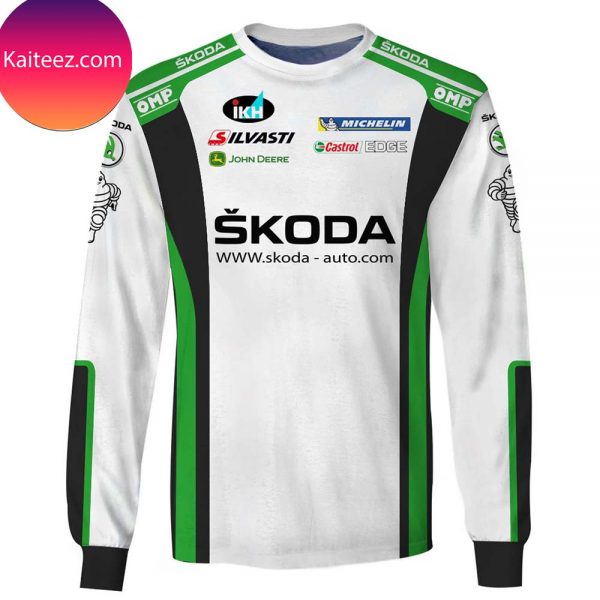 Skoda Racing Car Rallying Branded Unisex Christmas Ugly Sweater