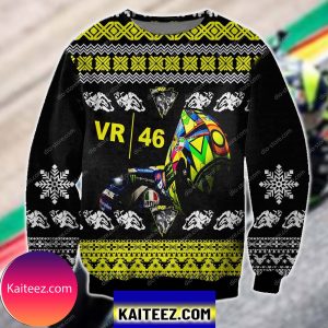 Sky Racing Vr46 3d Print  Christmas Ugly Sweater