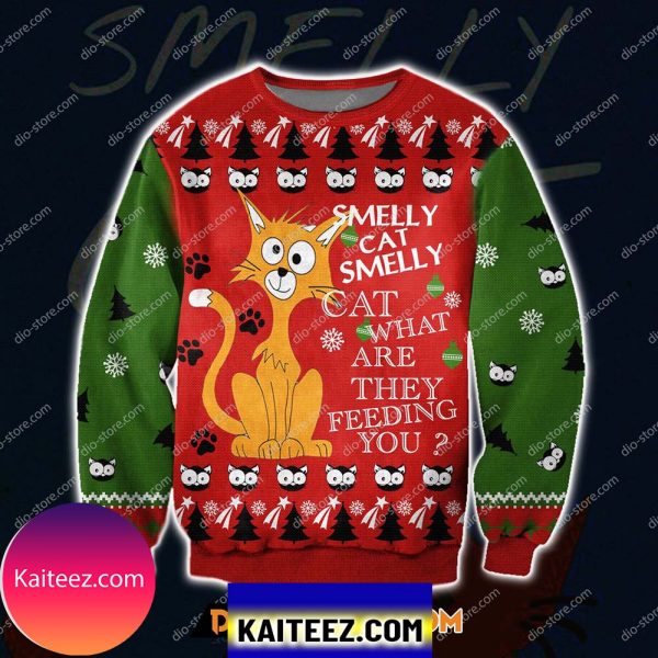 Smelly Cat- Phoebe From Friends Movie 3d All Over Print Christmas Ugly Sweater