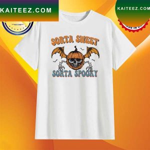 Sorta sweet sorta spooky skeleton fly halloween T-shirt