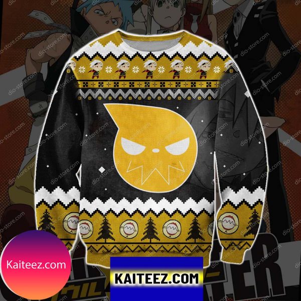 Soul Eater Manga 3d Print  Christmas Ugly Sweater