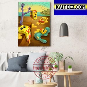 SpongeBob SquarePants Surrealist Masterpiece Decor Poster Canvas
