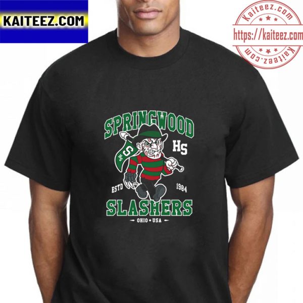 Springwood High School Mascot Slashers Vintage T-Shirt