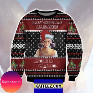 Squid Game Doll Christmas Ugly Sweater