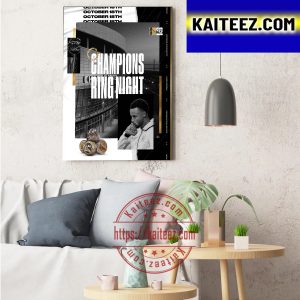 Stephen Curry Champions Ring Night Decorations Poster Canvas